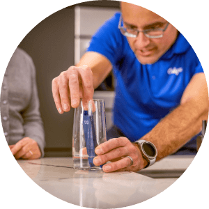 One of our trained water experts will test your water to make sure it's clean & safe